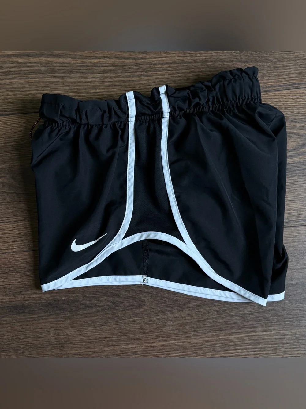 Nike Women's Black Running Shorts with White Trim Size S